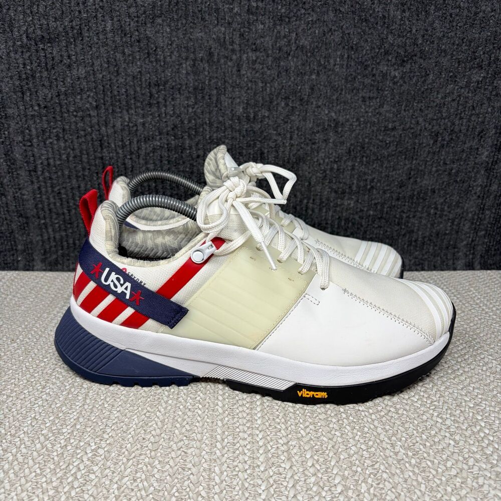 Spyder Shasta White Trail Waterproof Shoes USA Red White Blue Men’s 10 M SpyDry